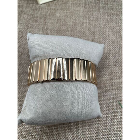 House Of Harlow 1960 Gold Tone 1” Stretch Bracelet NEW - Picture 3 of 5